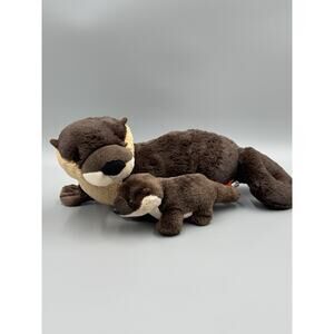 Wild Republic River Sea Otter W/ Baby Plush 13” Realistic Stuffed Animal 2022